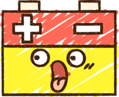 Batterie Kreidezeichnung png