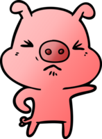 cartoon angry pig png