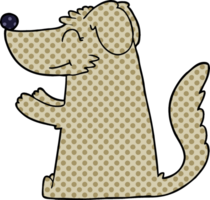 perro feliz de dibujos animados png