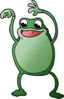 cartoon doodle frog png