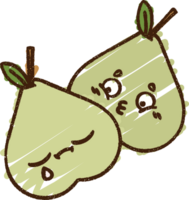 Pears Chalk Drawing png