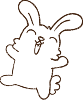 Rabbit Charcoal Drawing png