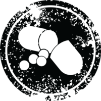 cápsula comprimido ilustração circular angustiado símbolo png