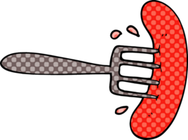 Cartoon-Doodle eines Hotdogs png