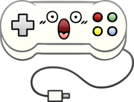 gradient shaded cartoon of a game controller png