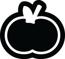 orgánico manzana icono símbolo png