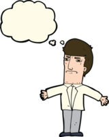 cartoon annoyed boss with thought bubble png