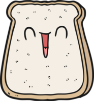 cartone animato fetta di pane png