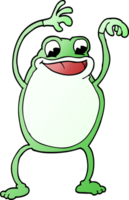 cartoon doodle frog png