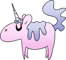 pendenza ombroso strambo cartone animato unicorno png