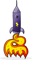 Cartoon-Weltraumrakete png