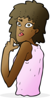 cartoon surprised woman png