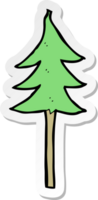 sticker of a cartoon tree symbol png