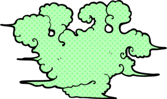 tecknad serie gas moln png