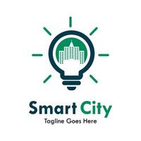 Smart city  logo template illustration vector