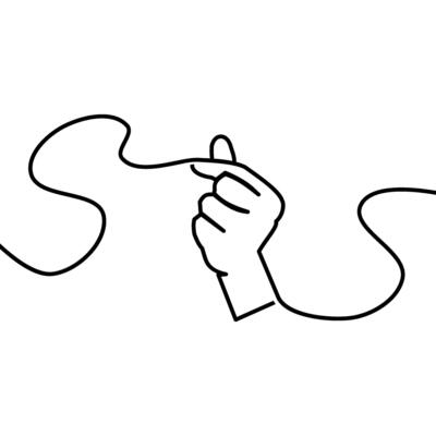 siluet hand logo template illustration