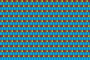 Illustration pattern, Abstract Style. Repeating of circle with line on blue background. vector