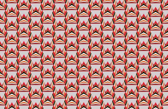 Illustration background, Pattern of layer multicolor in triangle on grey background. vector