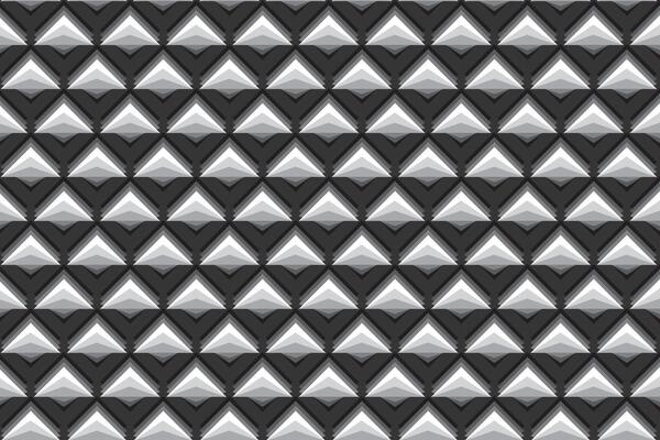 Illustration pattern, Abstract Geometric Style. Repeating of grey layer in triangle on dark grey background.