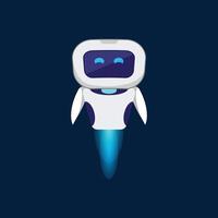 Minimal AI Tech Robot Vector Illustration