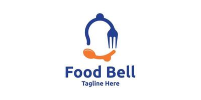 bell food logo design, logo design template, symbol, creative idea. vector