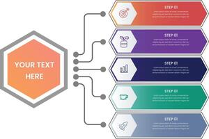 moderno vector infografía modelo en minimalista estilo gratis vector