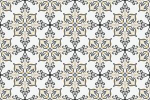 Vector seamless pattern. Modern stylish texture. Repeating geometric tiles with vintage style