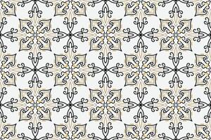 Vector seamless pattern. Modern stylish texture. Repeating geometric tiles with vintage style