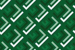 Abstract geometric pattern with lines, simple seamless vector background. green and white texture