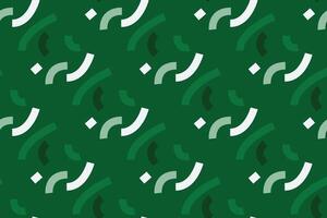 Cute green seamless patterns. Vector illustration bright design. Abstract seamless geometric pattern on green background