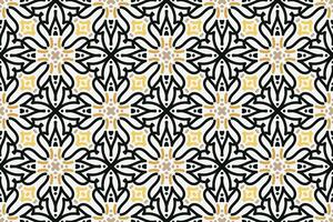 Vector seamless pattern. Modern stylish texture. Repeating geometric tiles with vintage style
