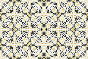 Vector seamless pattern. Modern stylish texture. Repeating geometric tiles with vintage style