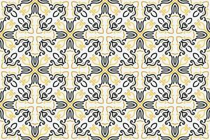 Vector seamless pattern. Modern stylish texture. Repeating geometric tiles with vintage style