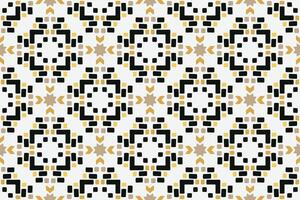 Vector seamless pattern. Modern stylish texture. Repeating geometric tiles with vintage style