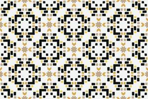 Vector seamless pattern. Modern stylish texture. Repeating geometric tiles with vintage style