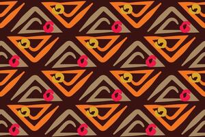 Hand drawn abstract seamless pattern, ethnic background, simple style, great for textiles, banners, wallpapers vector