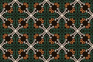 Pattern with floral and geometric elements. Intersecting curved and straight bold stripes forming abstract floral ornament. Vector background for design. Seamless Decorative lattice for louver.