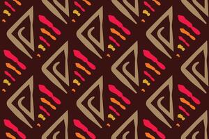 Hand drawn abstract seamless pattern, ethnic background, simple style, great for textiles, banners, wallpapers vector