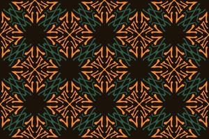 Pattern with floral and geometric elements. Intersecting curved and straight bold stripes forming abstract floral ornament. Vector background for design. Seamless Decorative lattice for louver.