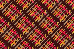 Hand drawn abstract seamless pattern, ethnic background, simple style, great for textiles, banners, wallpapers vector