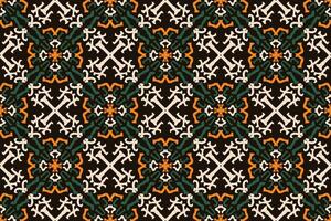 Pattern with floral and geometric elements. Intersecting curved and straight bold stripes forming abstract floral ornament. Vector background for design. Seamless Decorative lattice for louver.