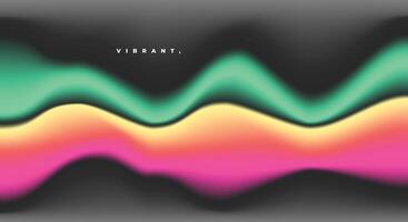 abstract colorful wavy gradient background. Fluid blurred gradation backdrop template copy space. Smooth light design for poster, banner, cover, presentation, or catalog. vector