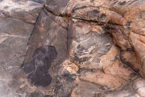 Rough and Textured Background of a Wild Stone Boulder Surface photo