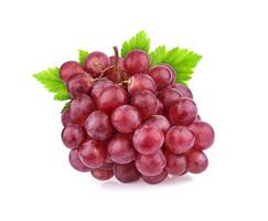 Red grape isolated on white background photo