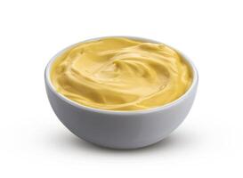 Mayonnaise isolated on white background with clipping path photo