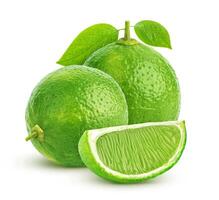 Lime isolated on white background photo