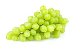 Green grape isolated on white background photo