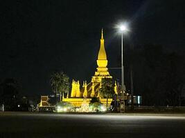 That Luang at Night in Vientiane, Laos, on 3 rd of March, 2024 photo