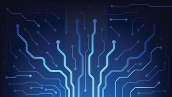 blue circuit board background. futuristic digital technology design decoration vector