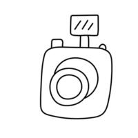 Camera. Vector illustration in doodle style.